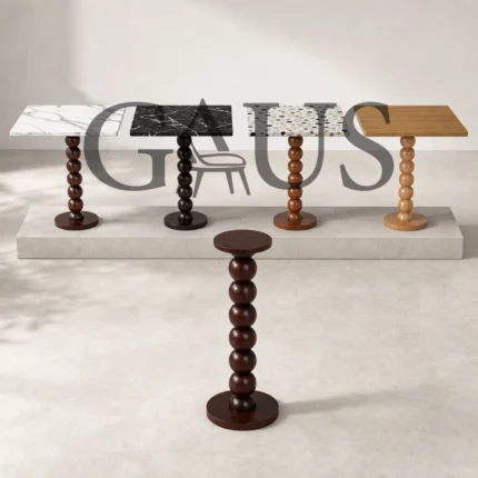 Gaus-209 Ahşap Bistro Masa Ayağı Masanı Tasarla | GAUS_209