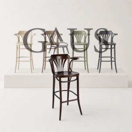 Thonet Bar Ahşap Bar Sandalyesi Bar Sandalyesi | THONET_BAR